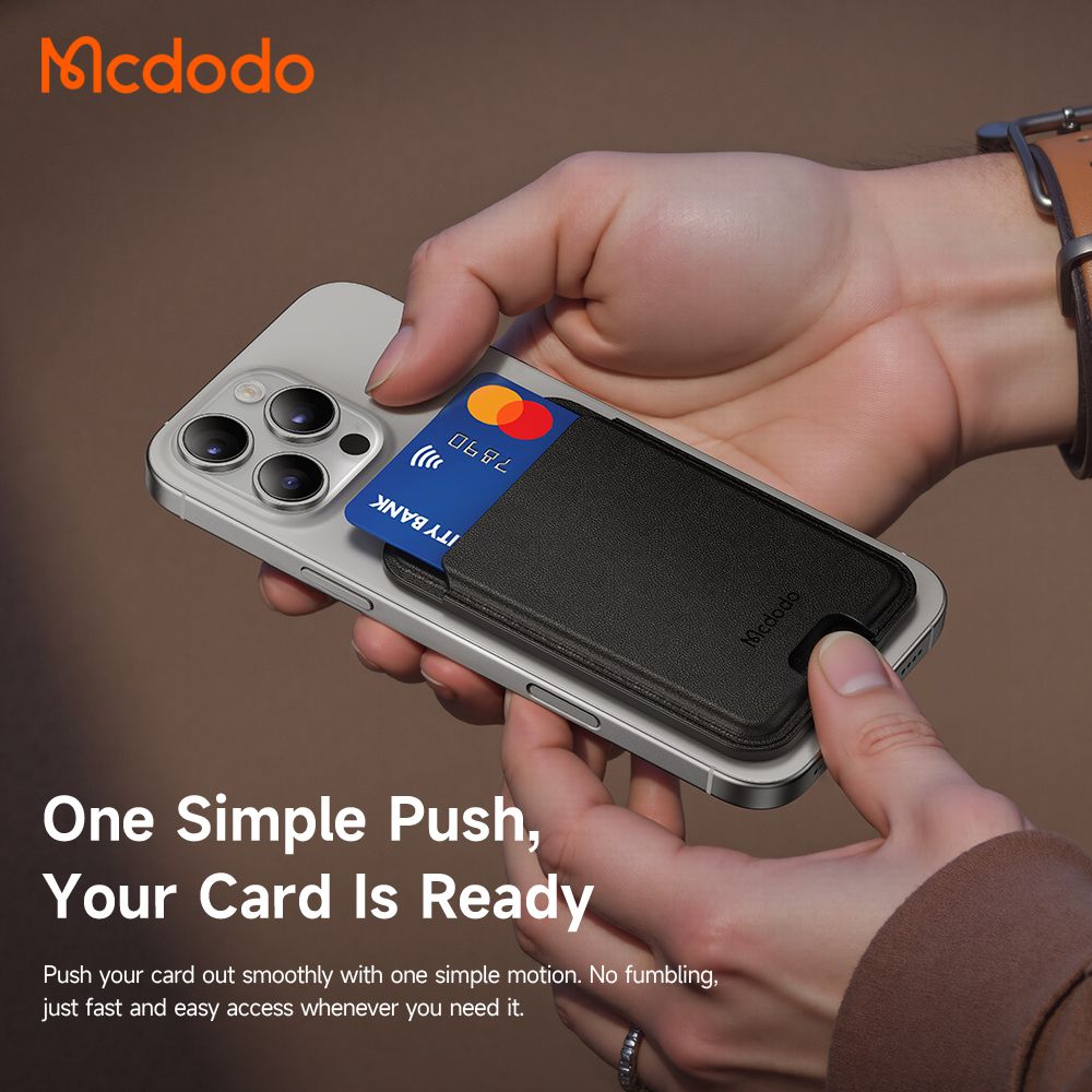 جاکارتی چرمی مگنتی پشت موبایل برند مک دودو مدل MCDODO WH-7920