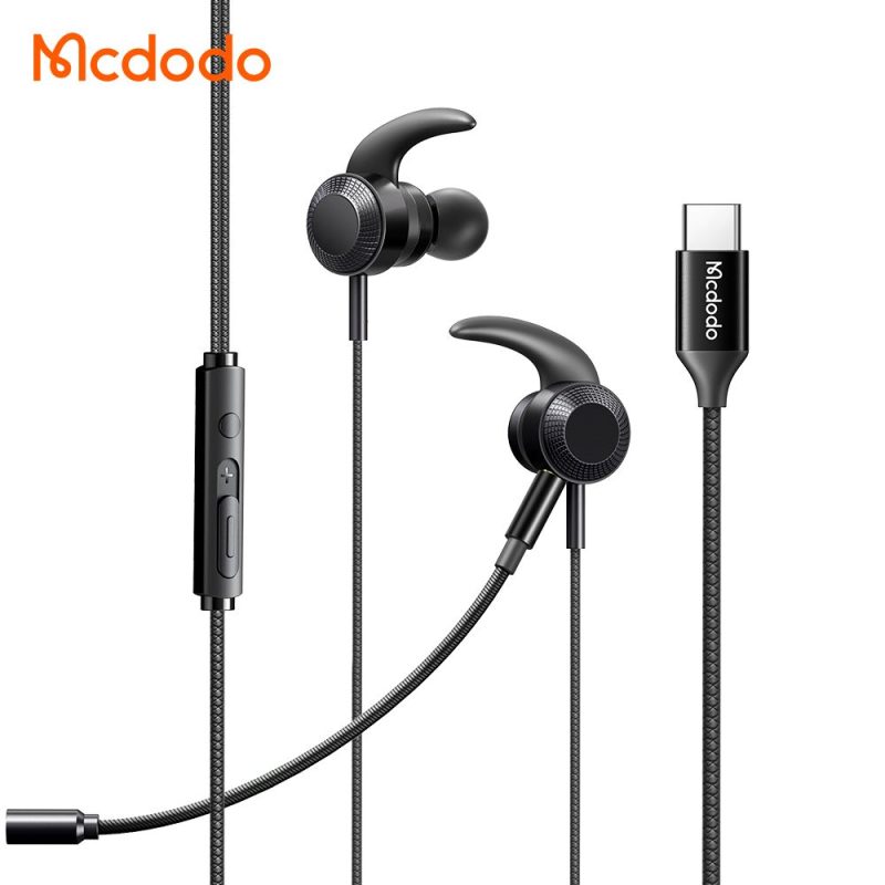 هندزفری سيم دار گیمینگ مک دودو مدل Mcdodo HP-134 پورت ورودی تایپ سی