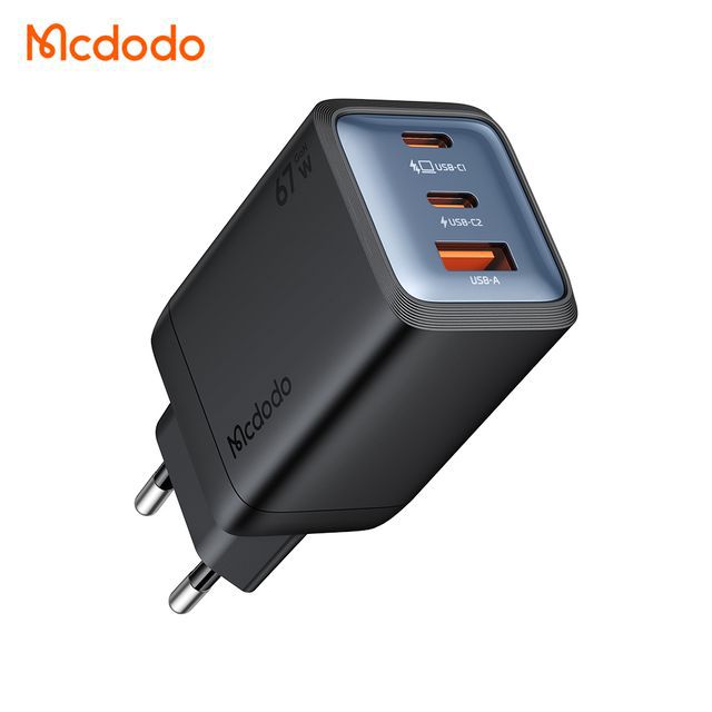 شارژر آداپتور دیواری مینی 3پورت 67وات مک دودو مدل MCDODO CH-0970
